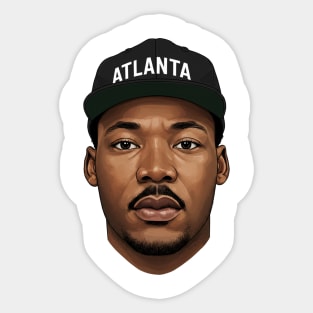 Martin Luther King: Atlanta Sticker